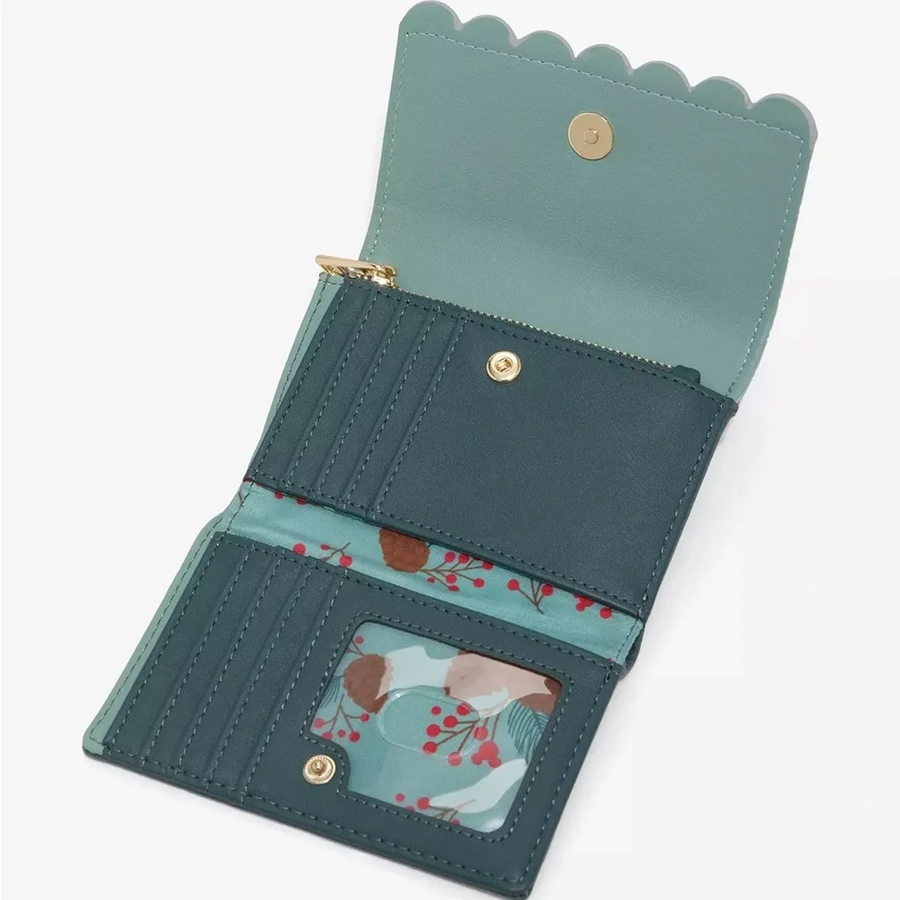 Disney Holiday House Backpack and Wallet in Teal, Red, Green, Brown